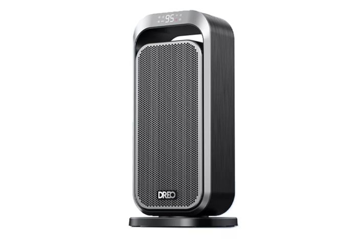 Dreo Quiet Space Heaters for Indoor Use, 1500W Electric Heater with Remote, PTC Ceramic Heater with Thermostat, 12H Timer, 70° Oscillation, Digital Display, Fast Safety Room Heater for Bedroom Office