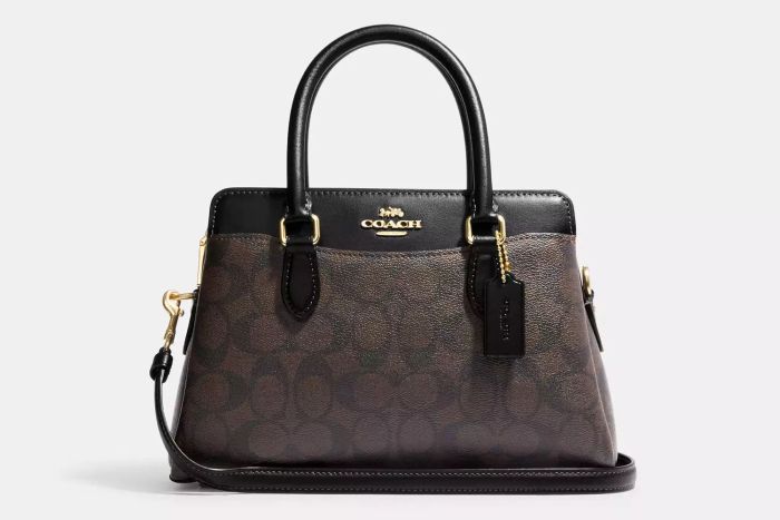 Coach Outlet Mini Darcie Carryall Bag In Signature Canvas