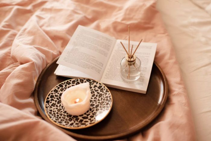 immerse yourself with a book and candlelight