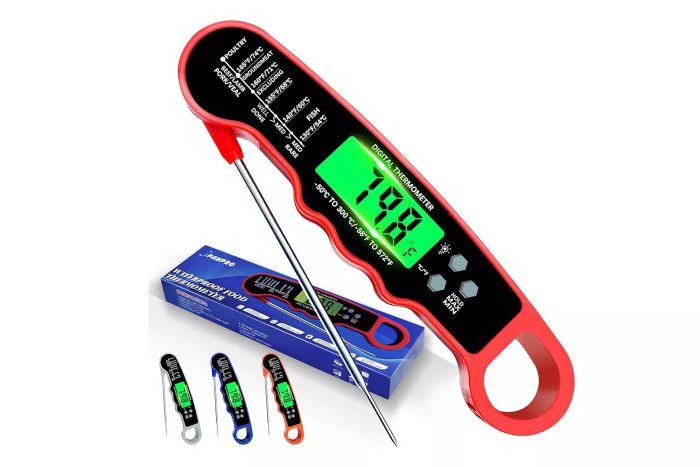 Digital Meat Thermometer, IP67 Waterproof Food Thermometer