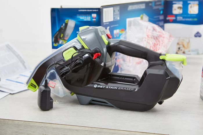 Bissell Pet Stain Eraser Plus showcased on a table