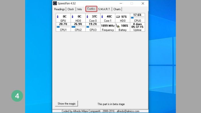 Cách sử dụng SpeedFan kiểm tra nhiệt độ CPU - bước 4