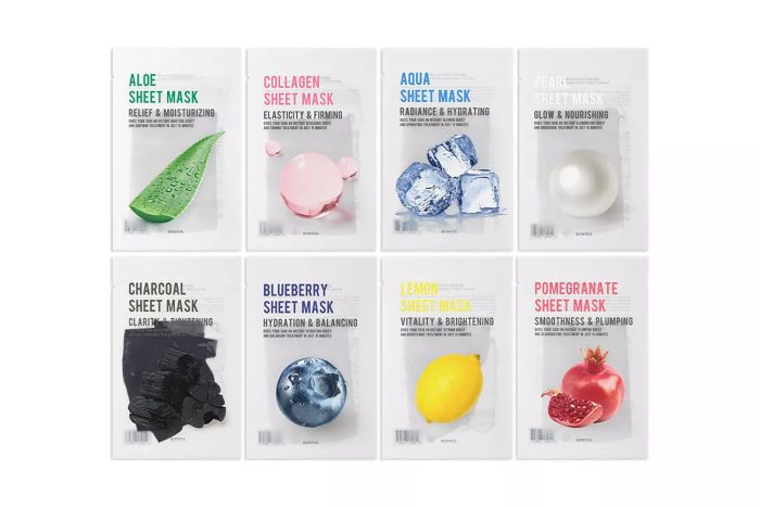 EUNYUL [PACK OF 8] Purity Facial Sheet Mask Set with 8 Varieties