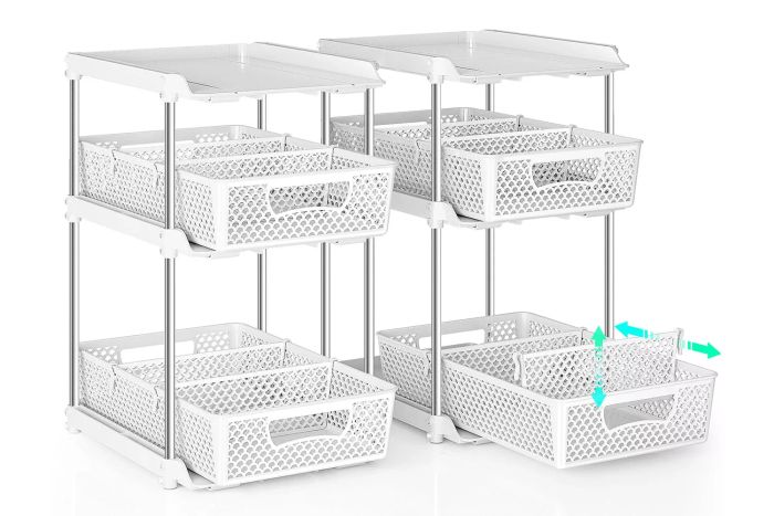 Walmart TAIMASI 2Pcs 3 Tier Bathroom Organizers