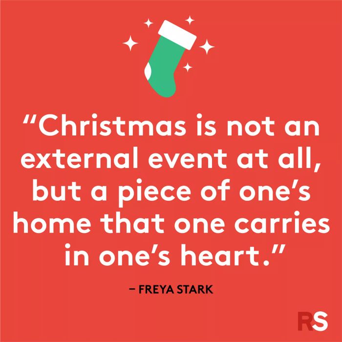 Best Christmas quotes - Freya Stark
