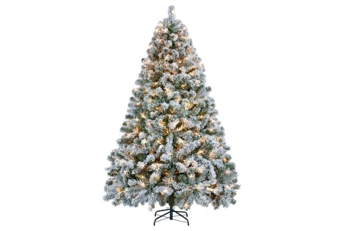 The Holiday Aisle Pre-lit Flocked Artificial Christmas Tree