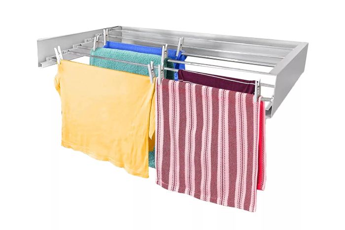 Step Up Wall-Mounted Garment Drying Rack