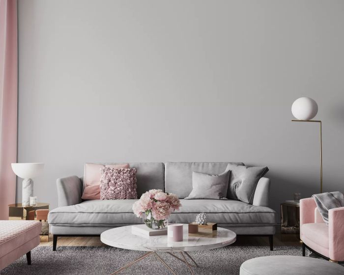 decorated coffee table