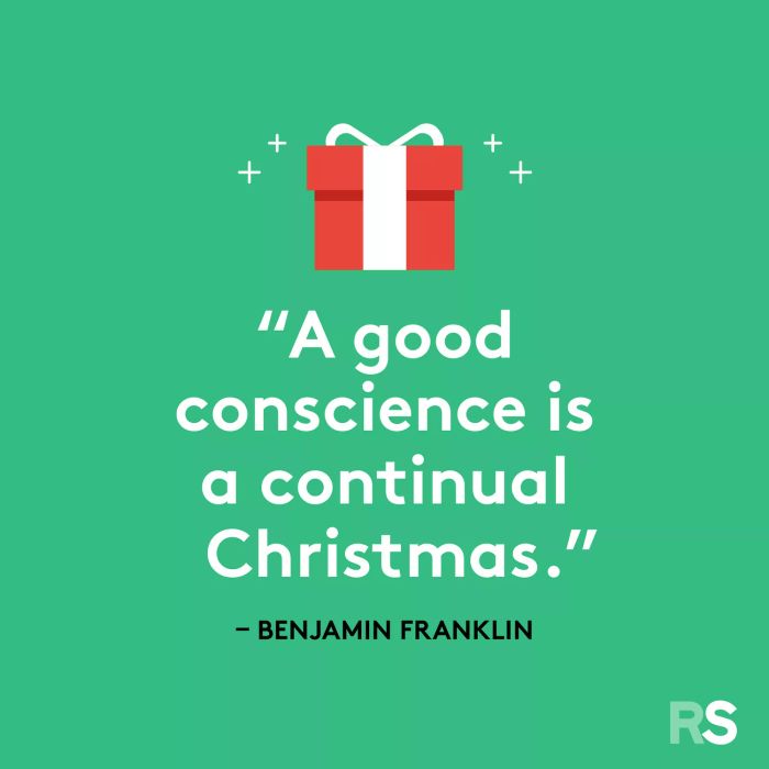 Best Christmas quotes - Benjamin Franklin