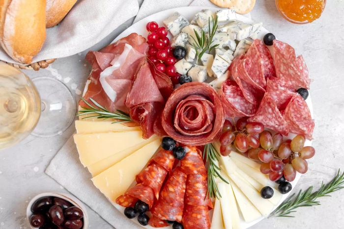 A festive charcuterie board for Christmas, New Year’s, weddings, anniversaries, or birthdays