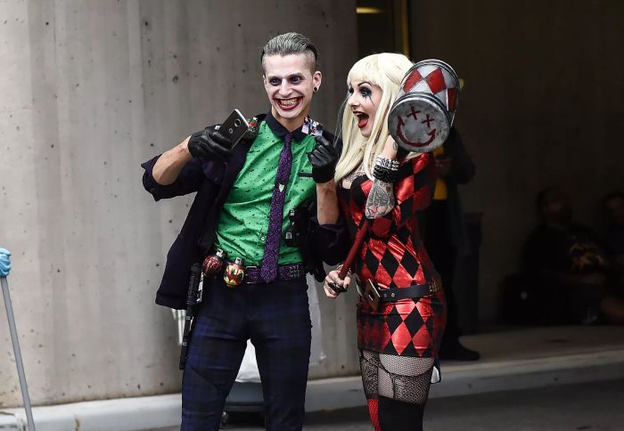 Joker and Harley Quinn are a famous duo in the world of comics and film.