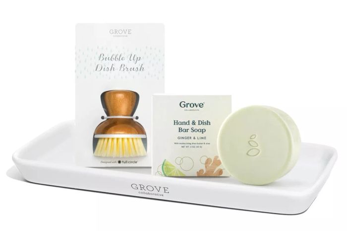 Grove Co. Solid Dish Soap Sinkside Set