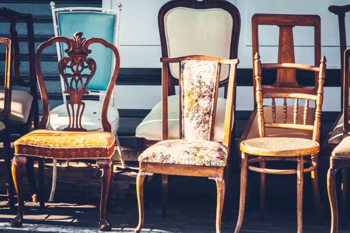 Vintage Chairs Available for Sale at Flea Markets