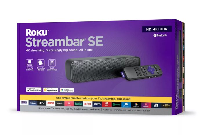 roku soundbar built in streaming