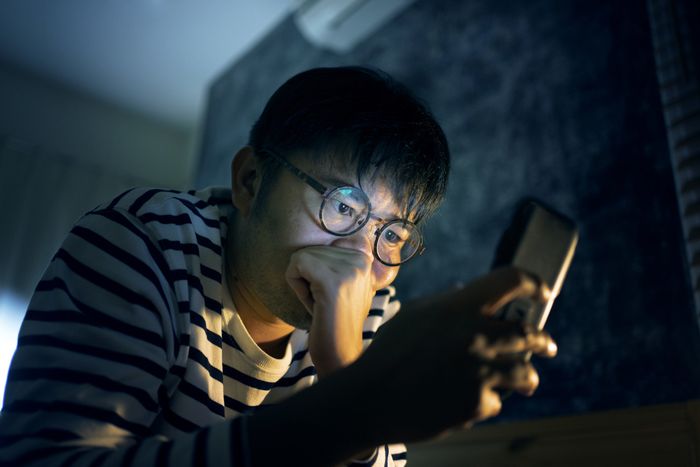 a person using their phone