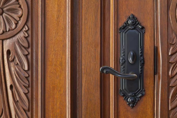 ornate door handle