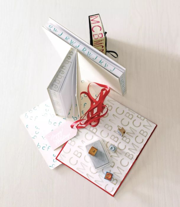 DIY Christmas gifts, homemade holiday present ideas - Personalized Monogrammed Journal