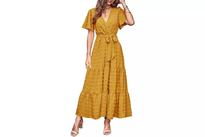 MASCOMODA Boho Swiss Dot Maxi Dress