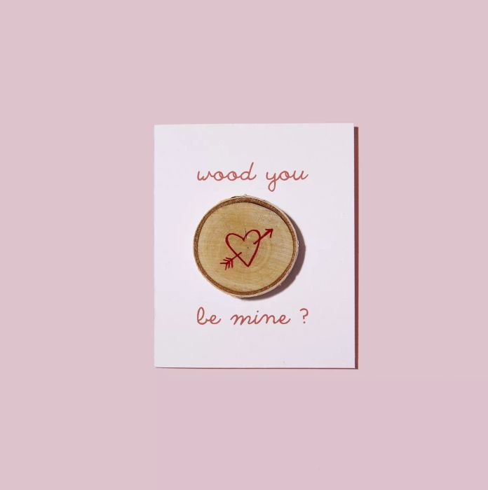 Wood You Be Mine handmade Valentine cards