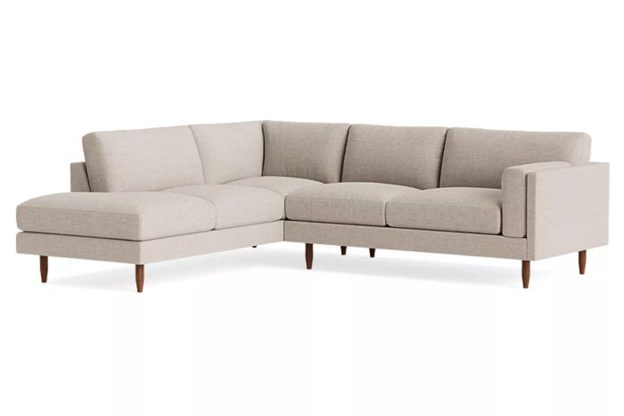 BenchMade Modern Skinny Fat Sectional with Bumper
