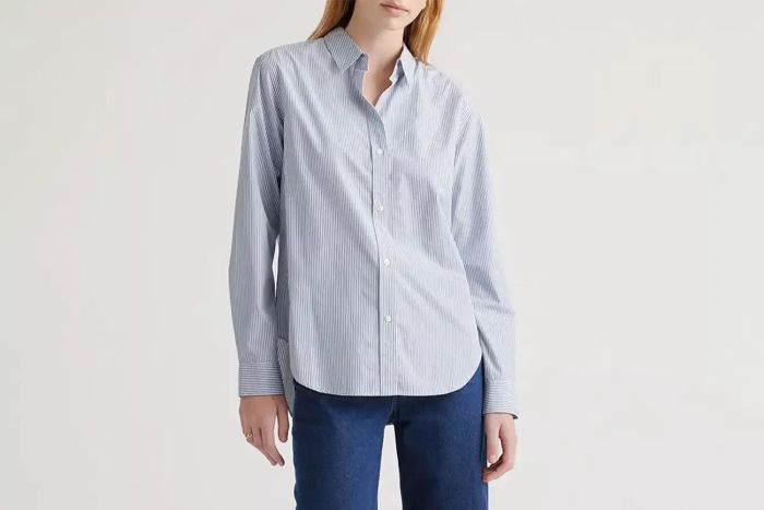 Long-Sleeve Shirt made from Organic Cotton Poplin for a smooth feel and eco-friendly choice