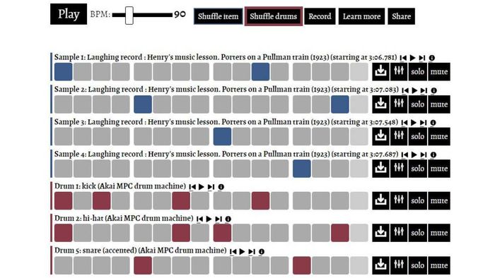 Produce Drum Loops With the Library of Congress' 'Citizen Beats' Web Tool