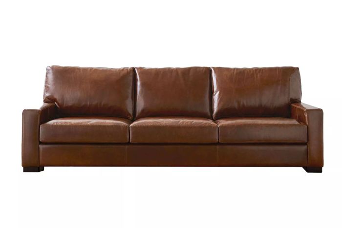 Pottery Barn Turner Square Arm Leather Sofa
