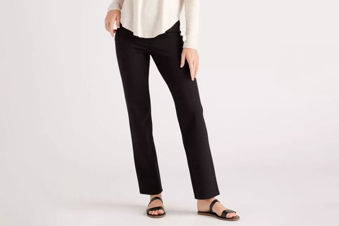 Quince Ultra-Stretch Ponte Straight Leg Pants