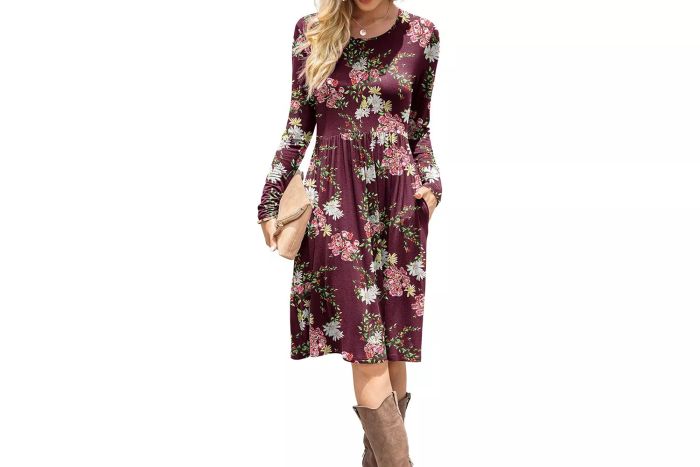 DB MOON Casual Long Sleeve Dress
