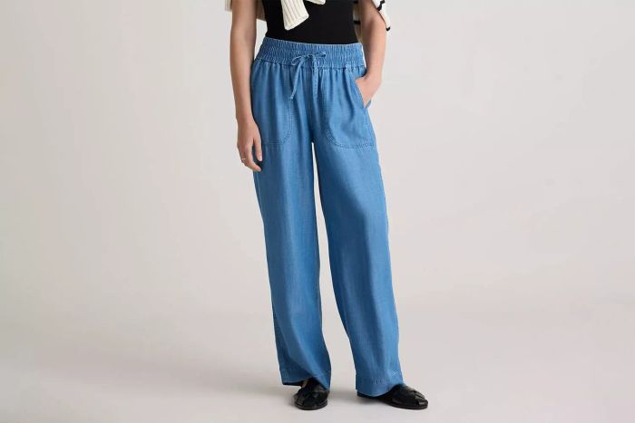 Tencel Chambray Pull-On Pants