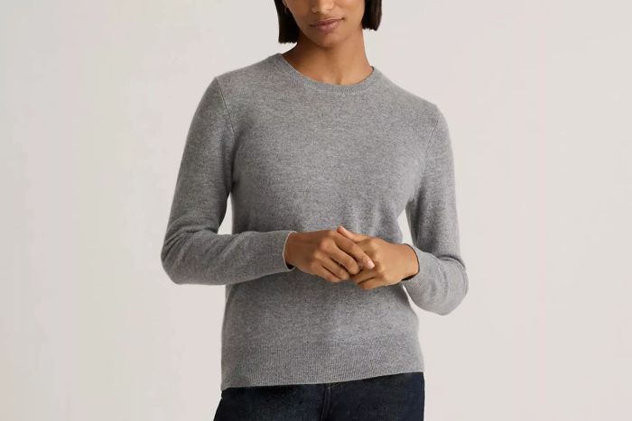 Quince Cashmere Crewneck Sweater from Mongolia