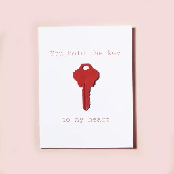 Valentine's Day card featuring the phrase 