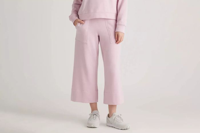 SuperSoft Fleece Cropped Pants with a wide-leg design for ultimate comfort