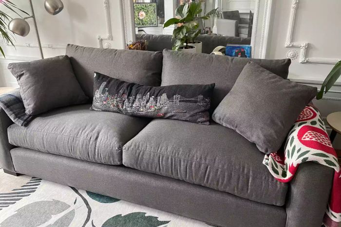 Room & Board Metro Sofa placed in a living room setting