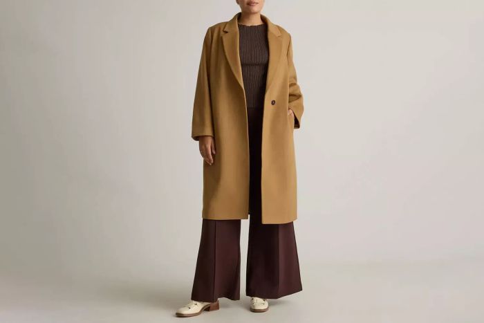 Italian Wool Single-Breasted Classic Coat