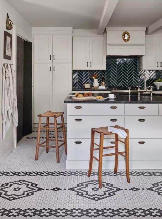 Penny tile kitchens are renowned for their vintage charm, adding intricate texture and a timeless appeal to any space.