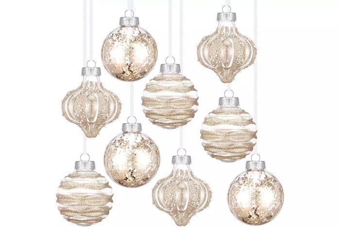 9-Piece Clear Ornaments