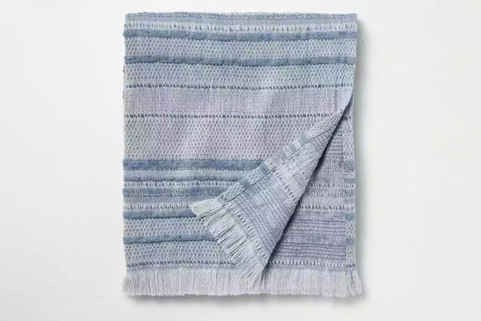 Hearth & Hand with Magnolia Textured Rib Stripe Dobby Throw Blanket - Hearth & Hand™ with Magnolia