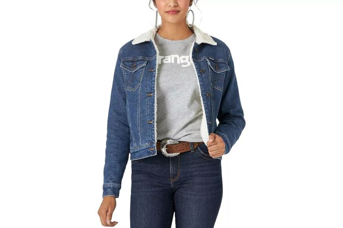 Wrangler Women's Retro Sherpa-Lined Jacket.