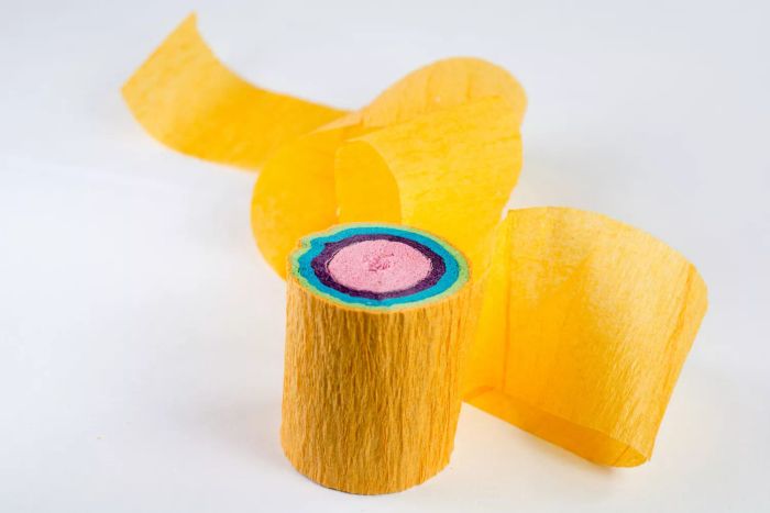 Crepe Paper for a Cash Gift Surprise Ball