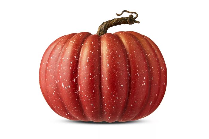 Way To Celebrate Harvest Orange Foam Pumpkin with Cream Speckles
