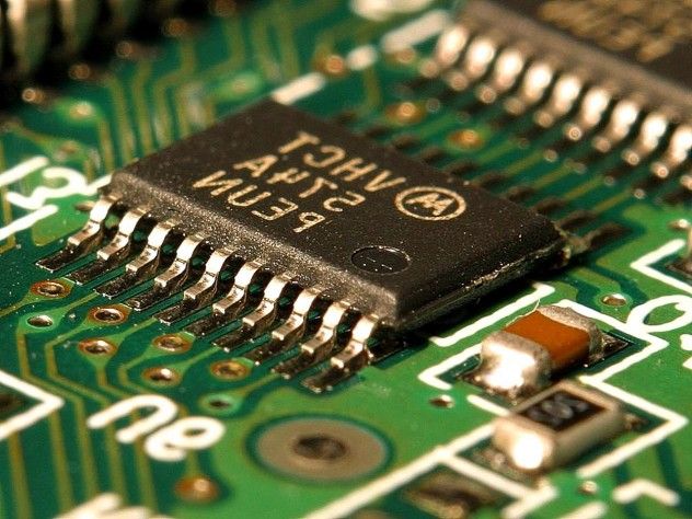 Computer chips, circuits, and boards
