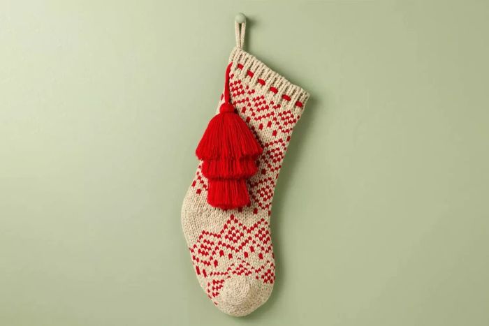Target Hearth & Hand with Magnolia Fair Isle Knit Christmas Stocking