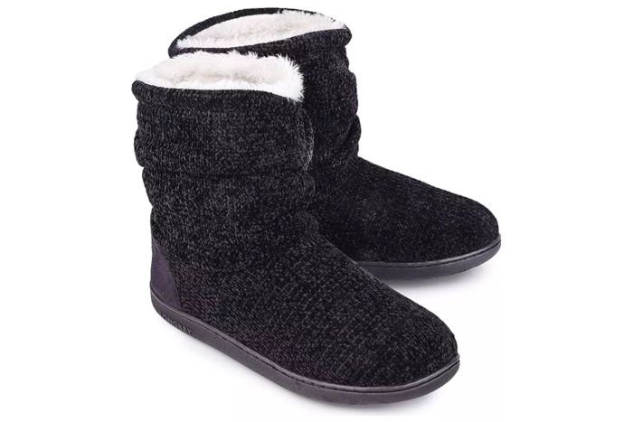 LongBay Chenille Knit Bootie Slippers