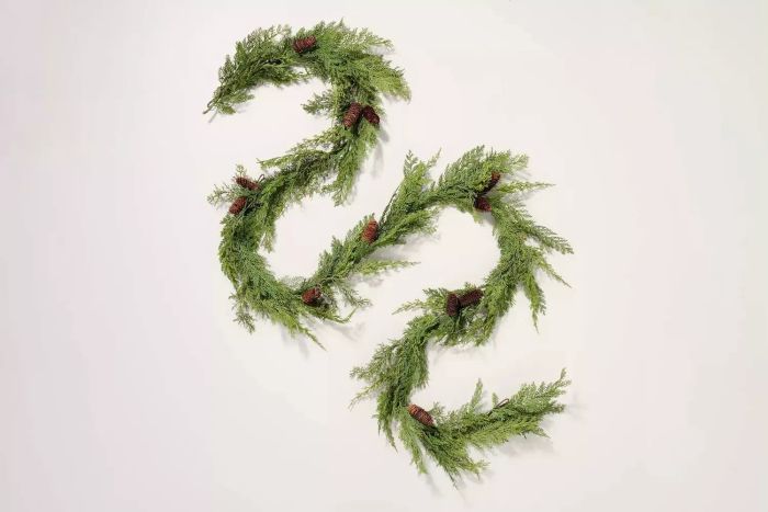 Target Hearth & Hand with Magnolia Faux Cedar Drapery Christmas Garland