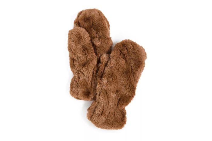 faux fur gloves