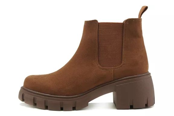 Available on Amazon: Soda PIONEER Lug Sole Mid Heel Chelsea Ankle Bootie