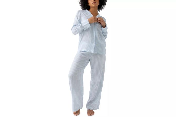Amazon Cozy Earth Soft Woven Pajama Set with Long Sleeves