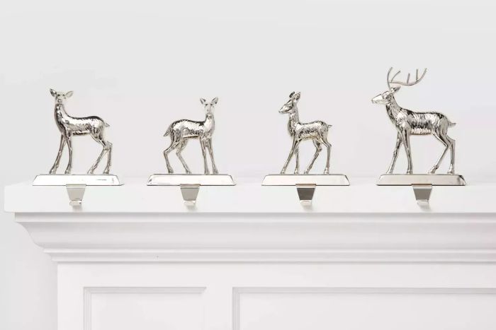 4ct Metal Reindeer Christmas Stocking Holder - Wondershop™