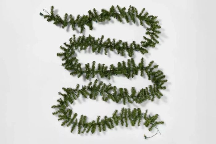 Wondershop 18' Pre-Lit Artificial Pine Bough Christmas Garland